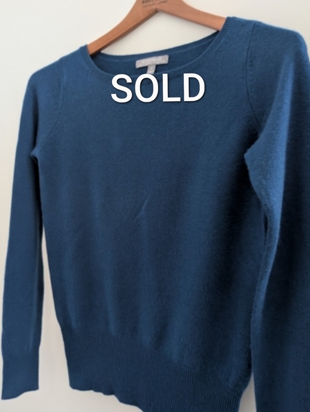 Neiman Marcus The Cashmere Collection Women's Pullover Sweater S Small Teal Blue